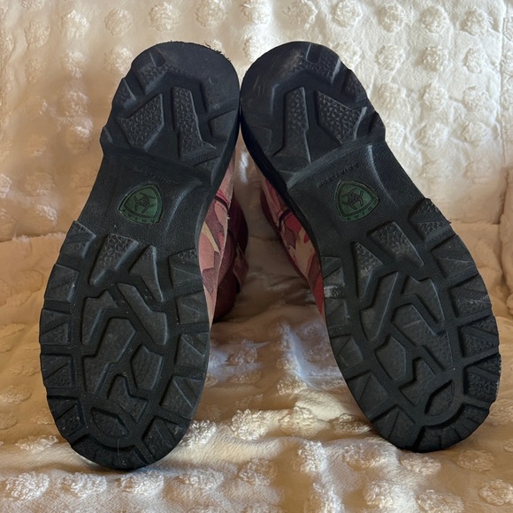 Ariat Pink and Purple Heeled Boots - Picture 6 of 6